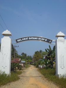 Pintu Gerbang Masuk Kampung Bali, Desa Paya Tusam, Kec Wampu, Kab Langkat, Sumut